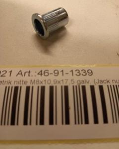 Riv nut M 8x10.9x17.5 galv